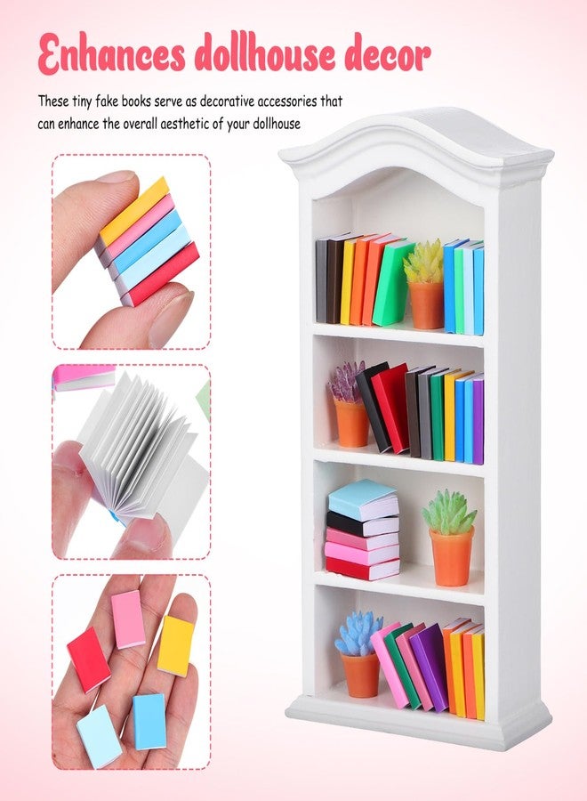 JECOMPRIS Miniature Dollhouse Books 32Pcs Colorful Tiny Mixed Color Mini Books 1 12 Scale Small Doll Accessories for Dollhouse Decoration and Craft - Image 3